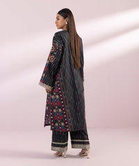 EMBROIDERED COTTON SHIRT PRINTED BLACK