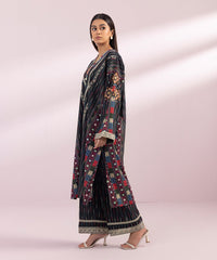 EMBROIDERED COTTON SHIRT PRINTED BLACK