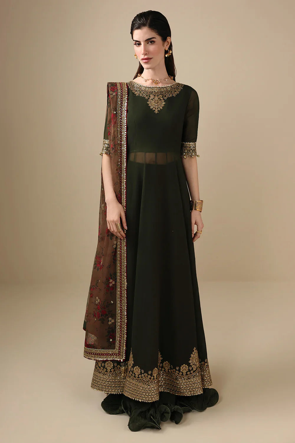 Jazmin - EMBROIDERED CHIFFON UC-3121