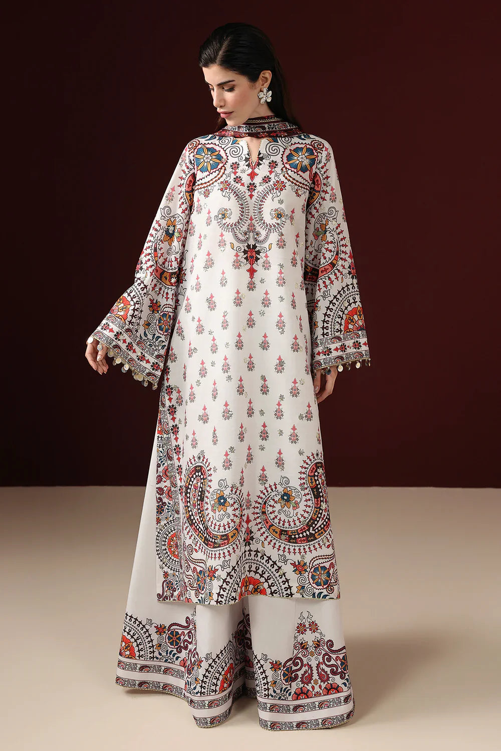Jazmin - EMBROIDERED RAW SILK UR-7088