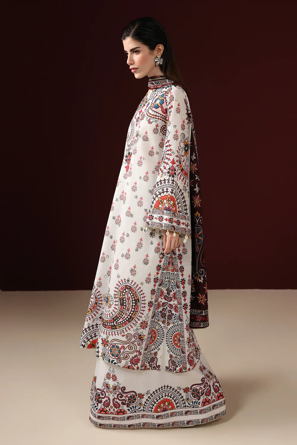 Jazmin - EMBROIDERED RAW SILK UR-7088