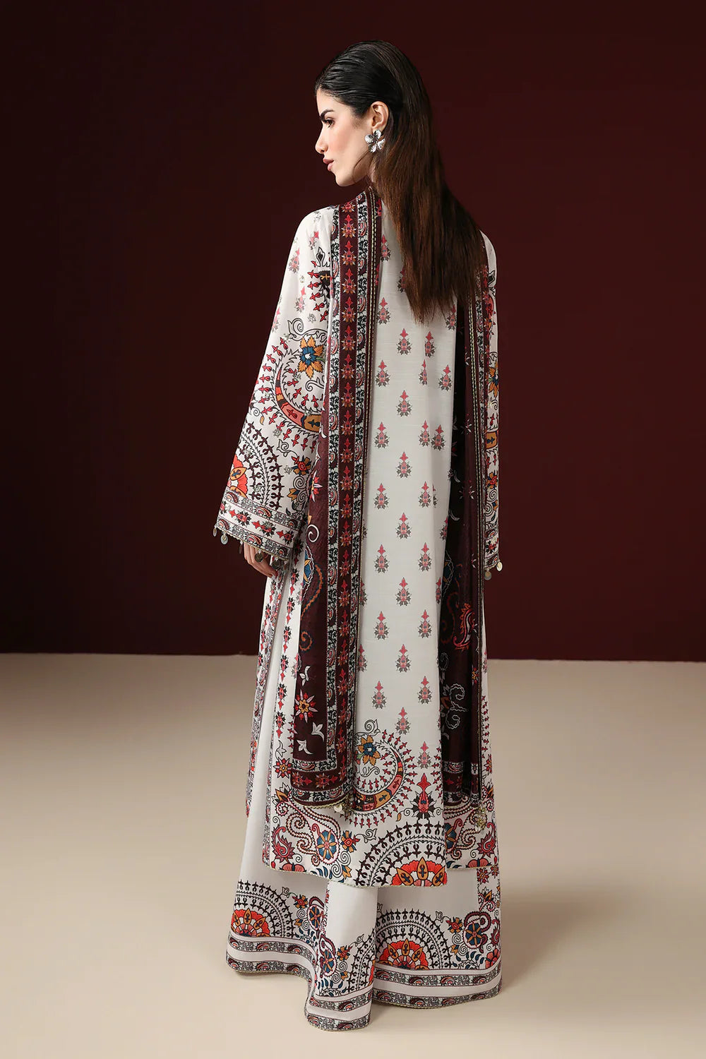 Jazmin - EMBROIDERED RAW SILK UR-7088