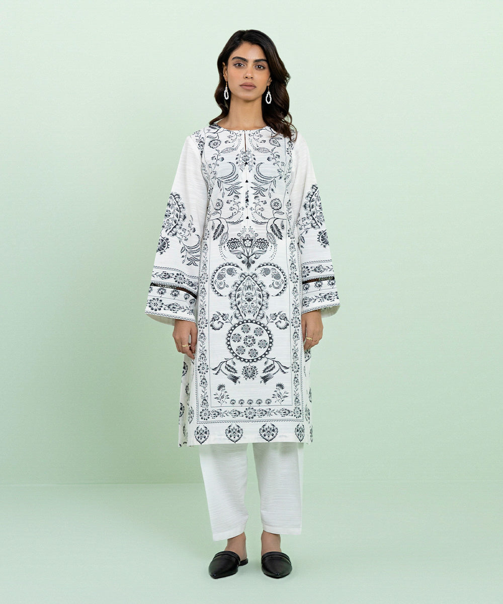 PRINTED KHADDAR SHIRT