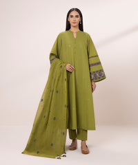 3 PIECE - EMBROIDERED LAWN SUIT-Unstitched-017