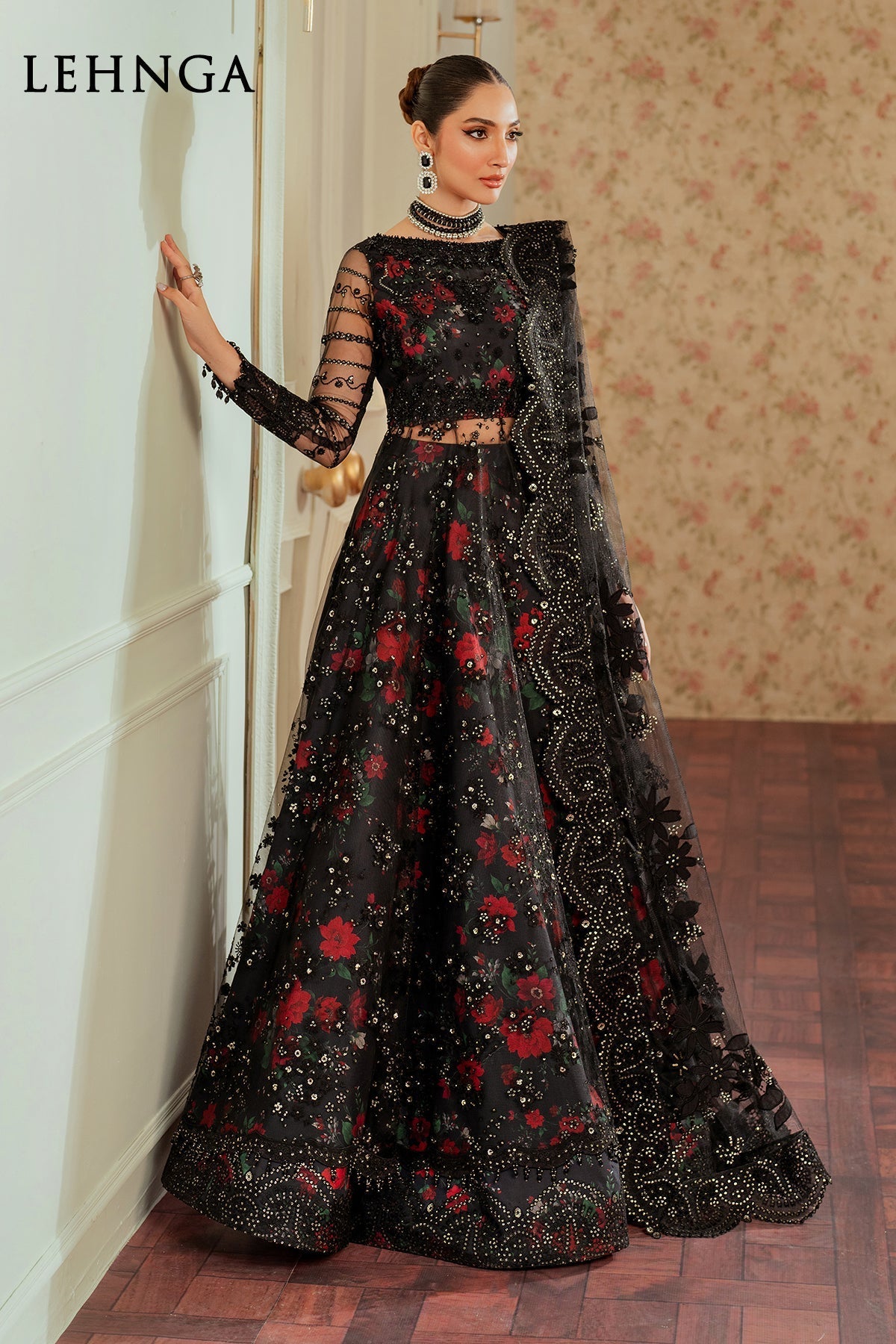 EMBROIDERED NET CH13-05