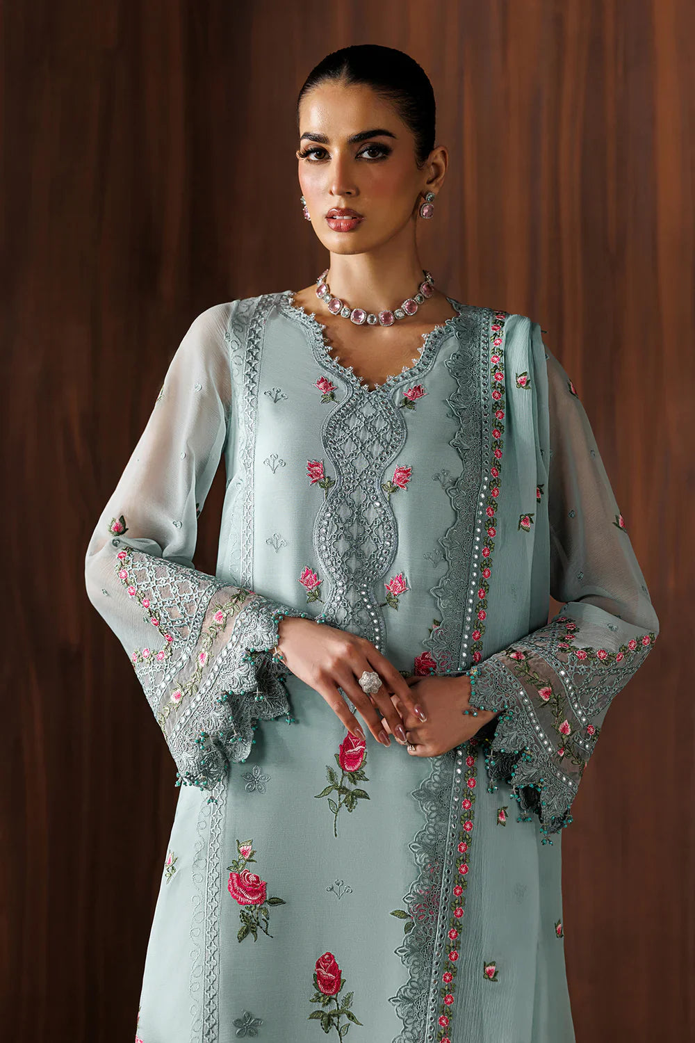 BAROQUE - EMBROIDERED CHIFFON UF-4438