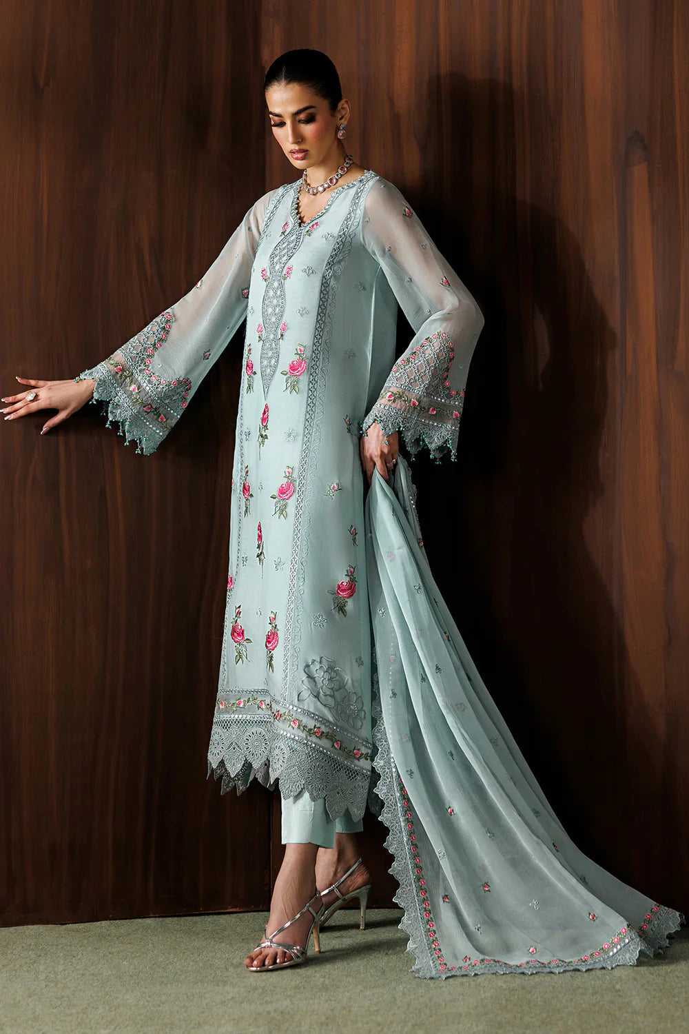 BAROQUE - EMBROIDERED CHIFFON UF-4438