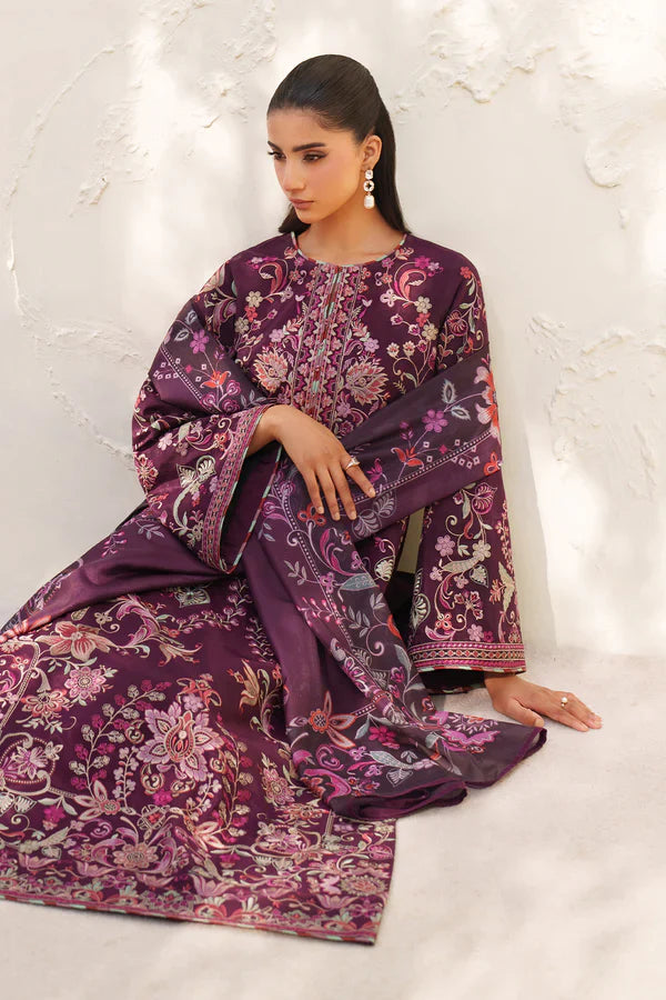 BAROQUE - EMBROIDERED RAW SILK UF-4382