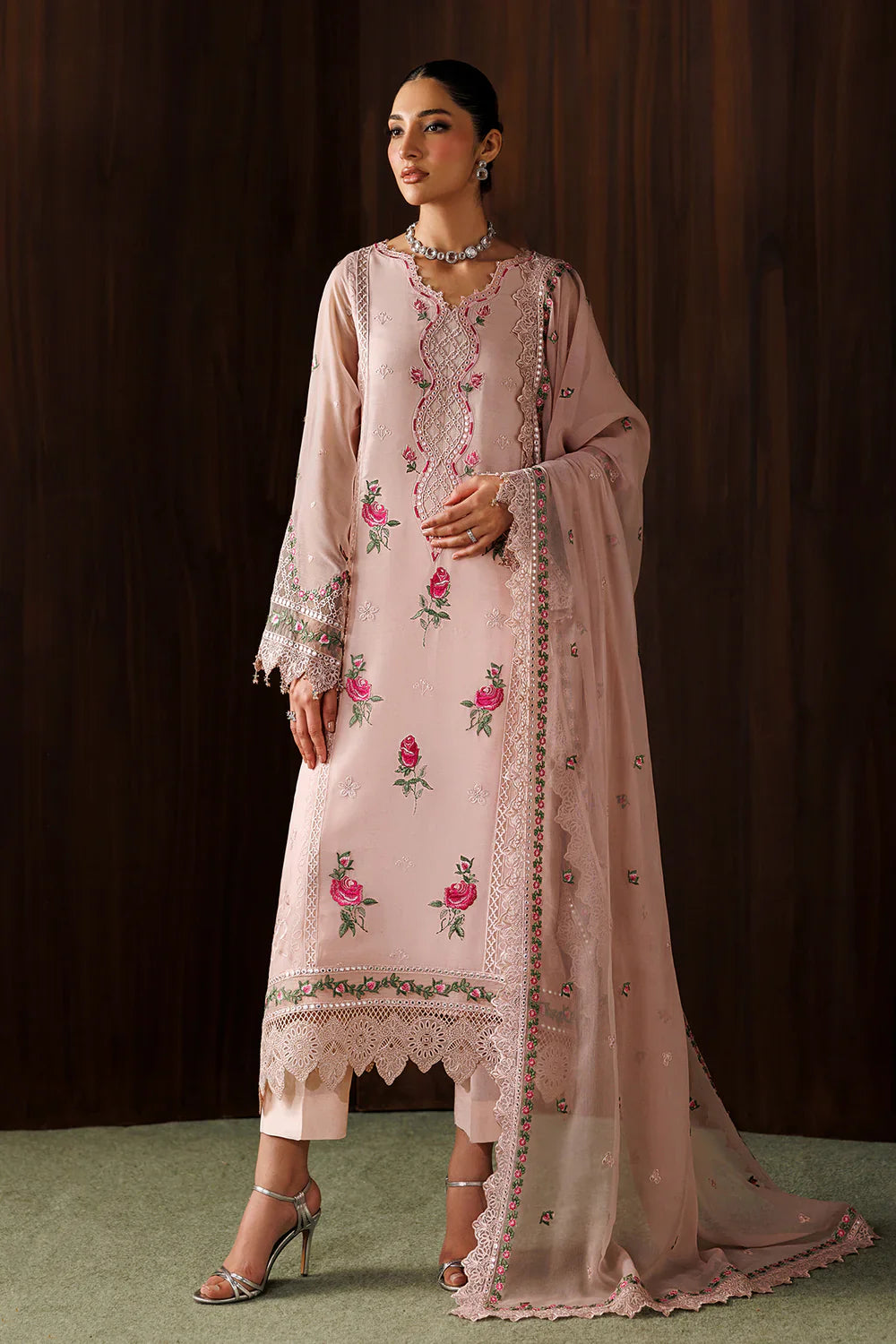 BAROQUE - EMBROIDERED CHIFFON UF-4439