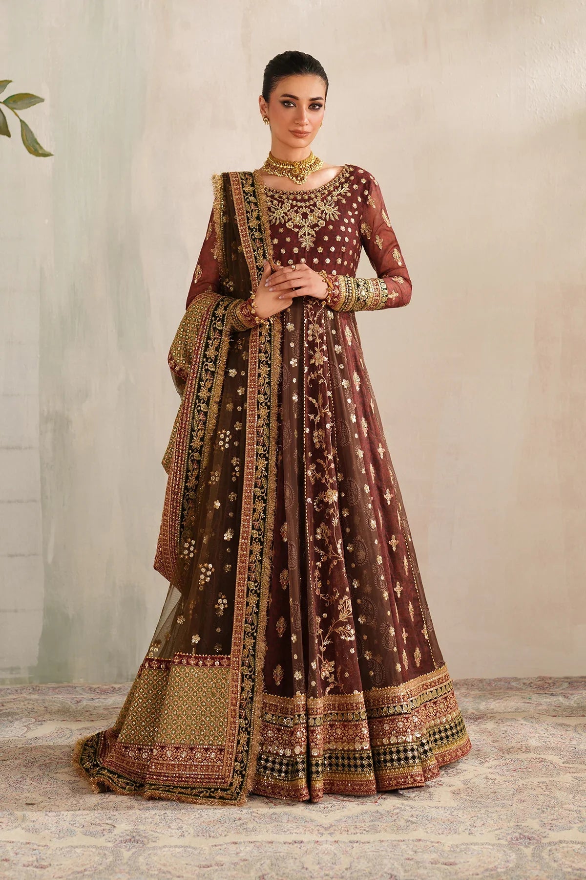 BAROQUE - EMBROIDERED CHIFFON UF-4376