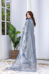 Mirror Embroidered Viscose Suit-2662