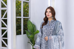 Mirror Embroidered Viscose Suit-2662