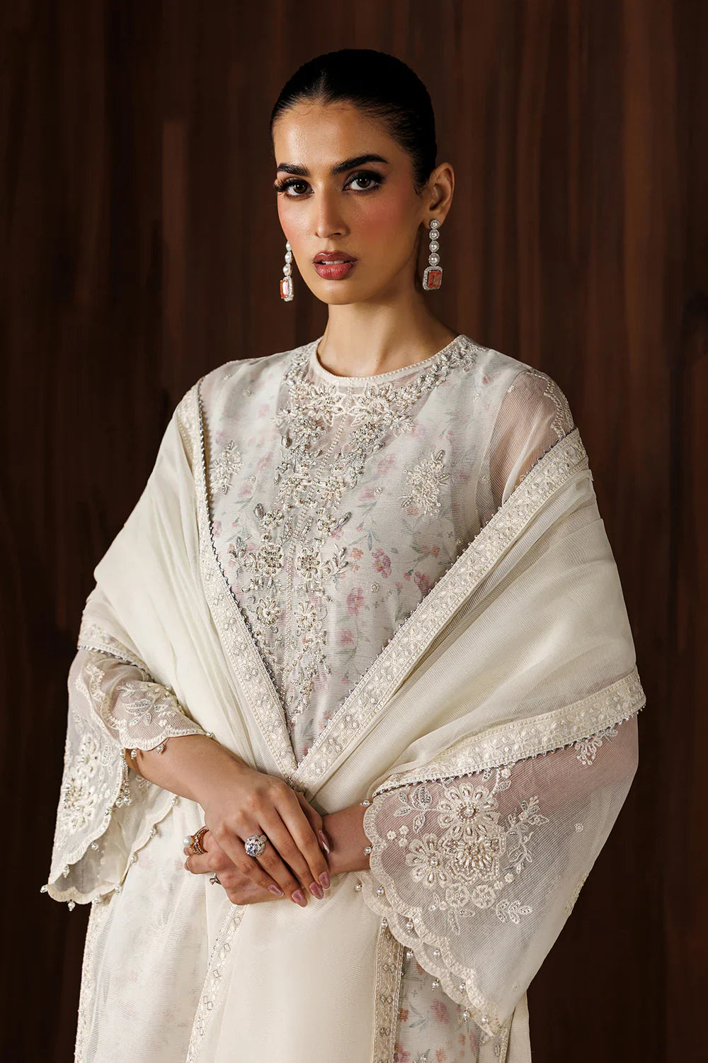 BAROQUE - EMBROIDERED COTTON NET UF-4440