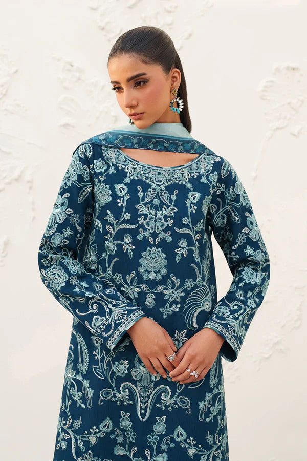 BAROQUE - EMBROIDERED RAW SILK UF-4384