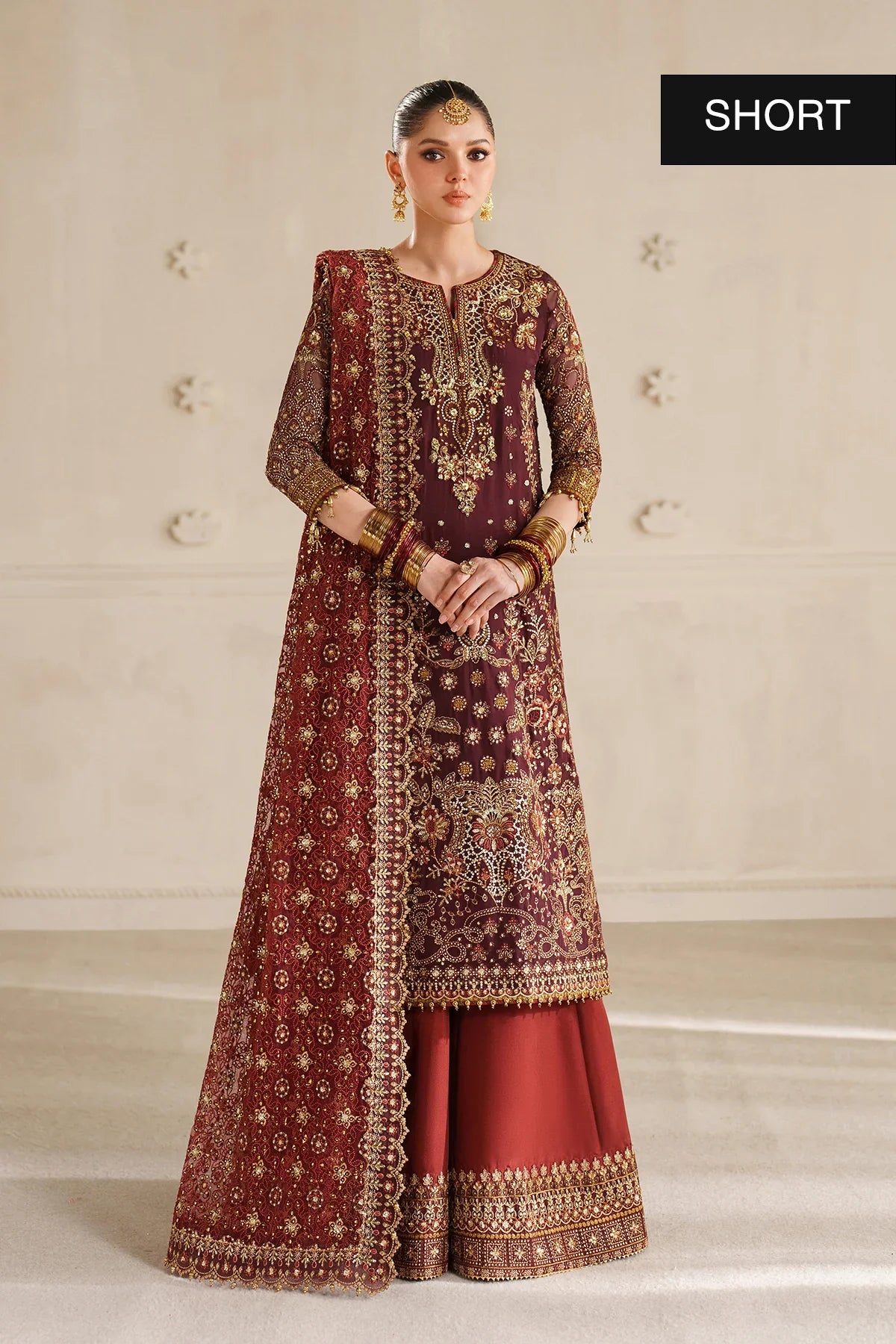 BAROQUE- EMBROIDERED CHIFFON CH14-07