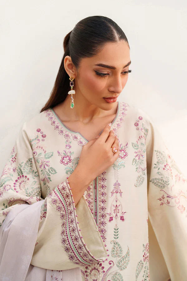 BAROQUE - EMBROIDERED RAW SILK UF-4385