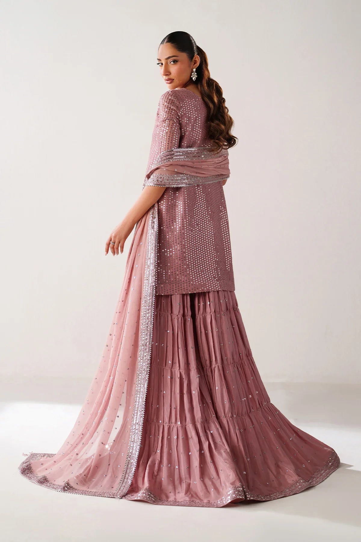 BAROQUE - EMBROIDERED CHIFFON UF-4388