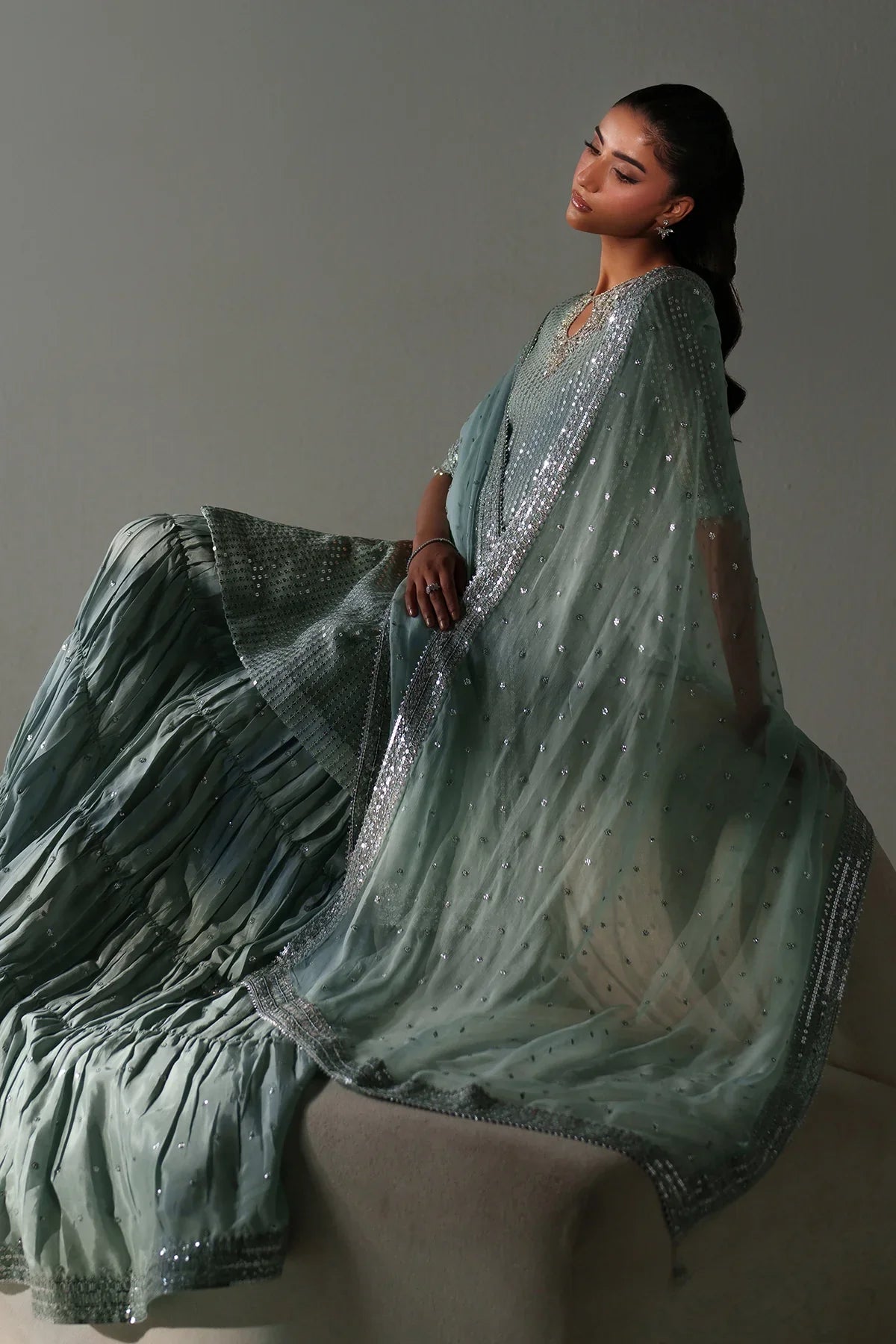 BAROQUE - EMBROIDERED CHIFFON UF-4389