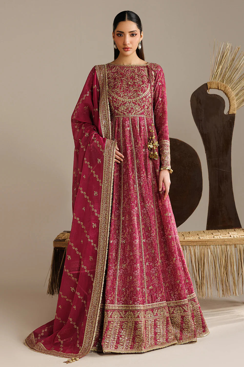 Jazmin - EMBROIDERED RAW SILK UR-7084