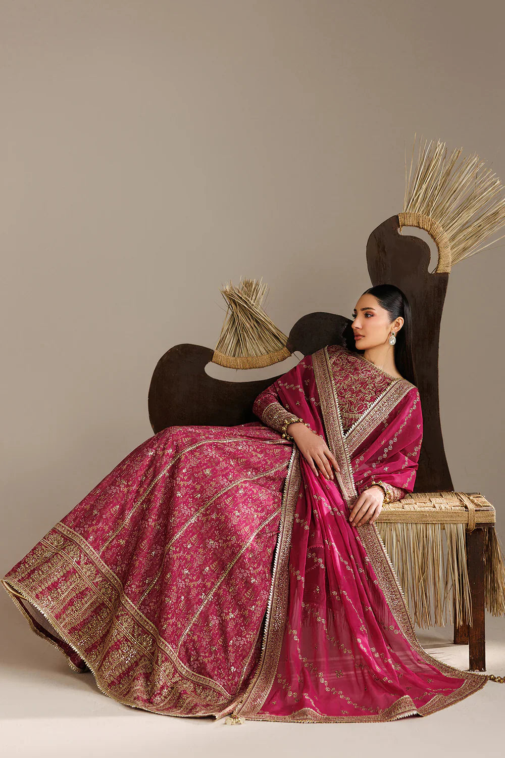 Jazmin - EMBROIDERED RAW SILK UR-7084
