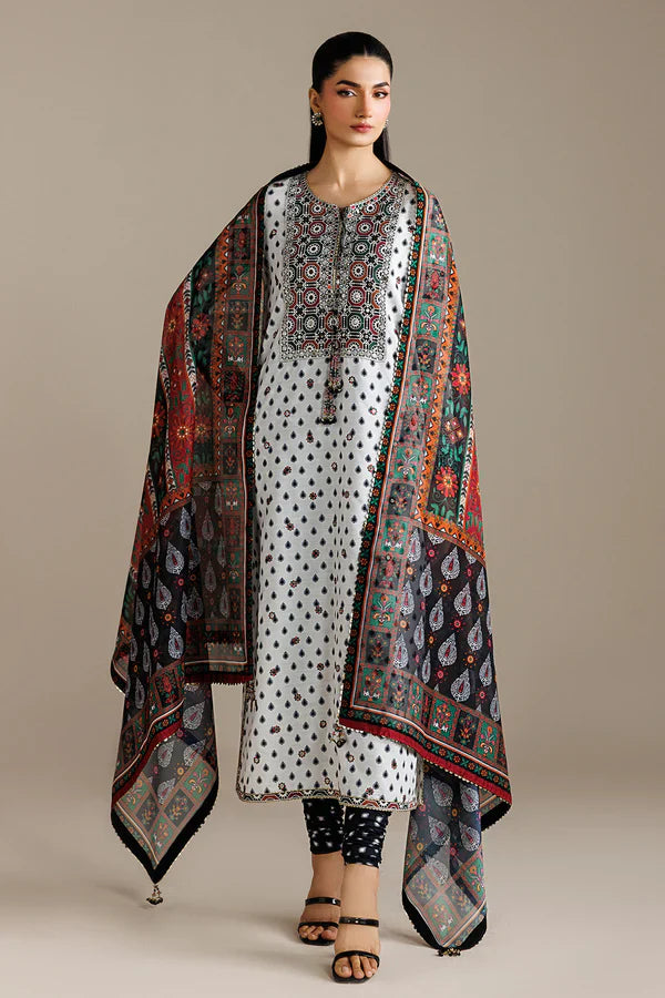 Jazmin - EMBROIDERED RAW SILK UR-7077