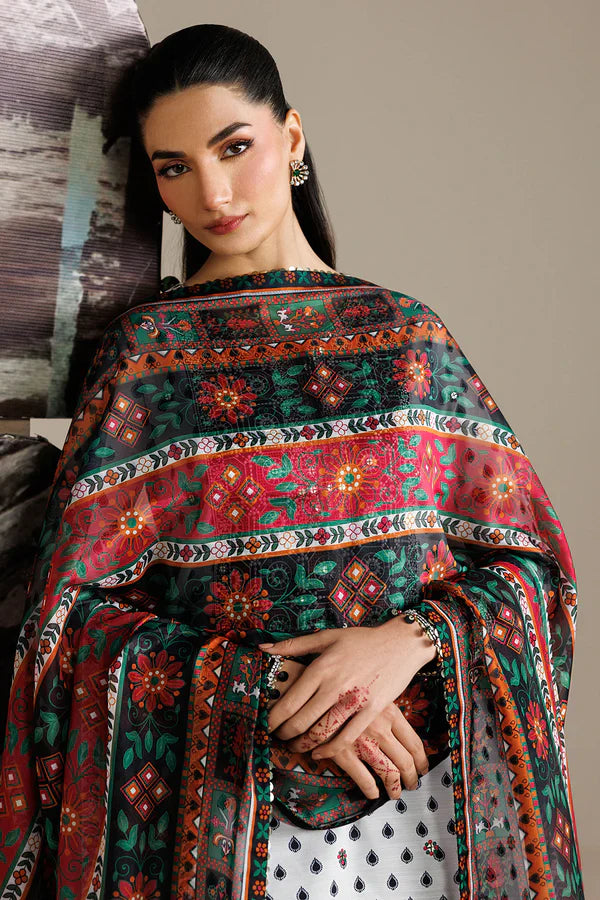 Jazmin - EMBROIDERED RAW SILK UR-7077
