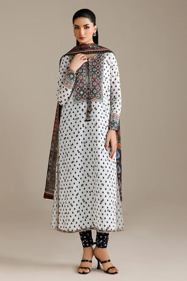 Jazmin - EMBROIDERED RAW SILK UR-7077