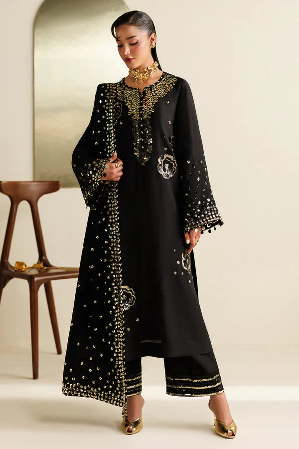Jazmin - Embroidered Raw Silk UR-7065