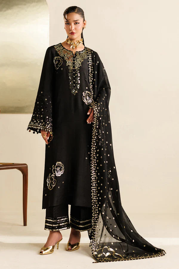 Jazmin - Embroidered Raw Silk UR-7065