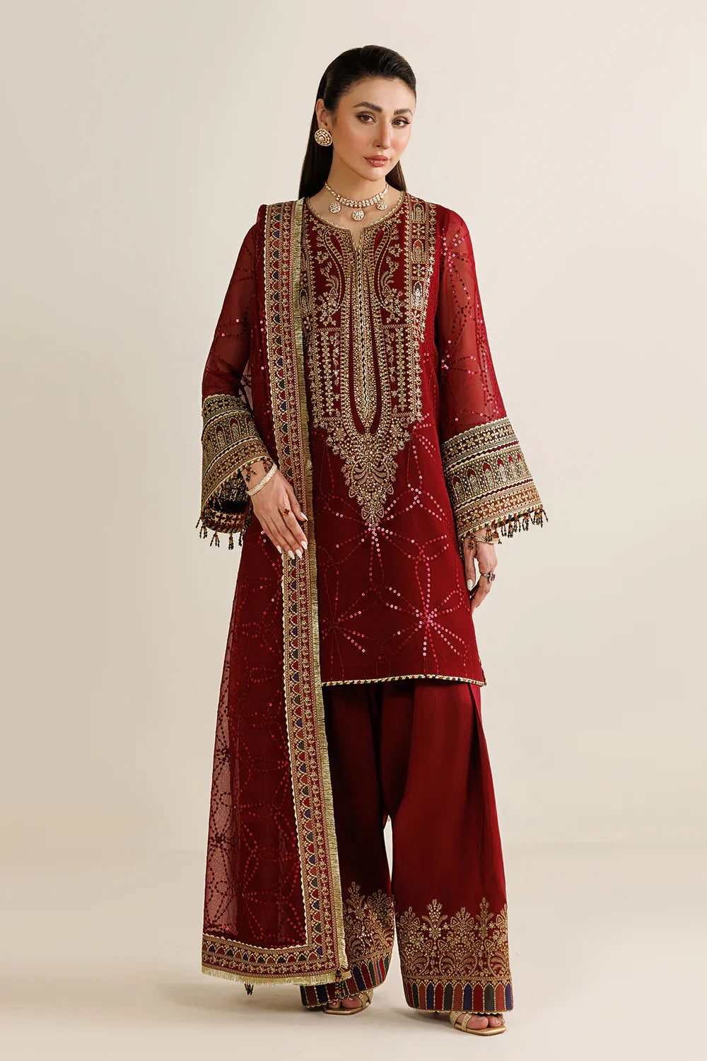 Jazmin - EMBROIDERED CHIFFON UC-3124