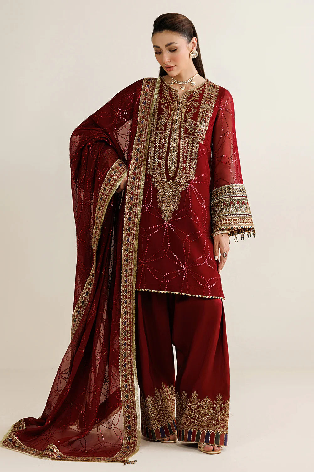 Jazmin - EMBROIDERED CHIFFON UC-3124