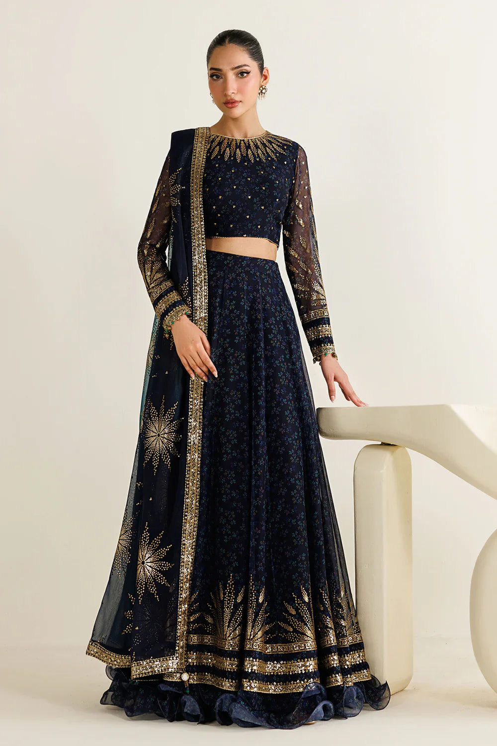Jazmin - EMBROIDERED CHIFFON UC-3103