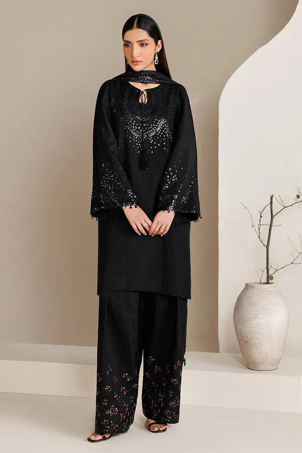 Jazmin - EMBROIDERED RAW SILK UR-7081