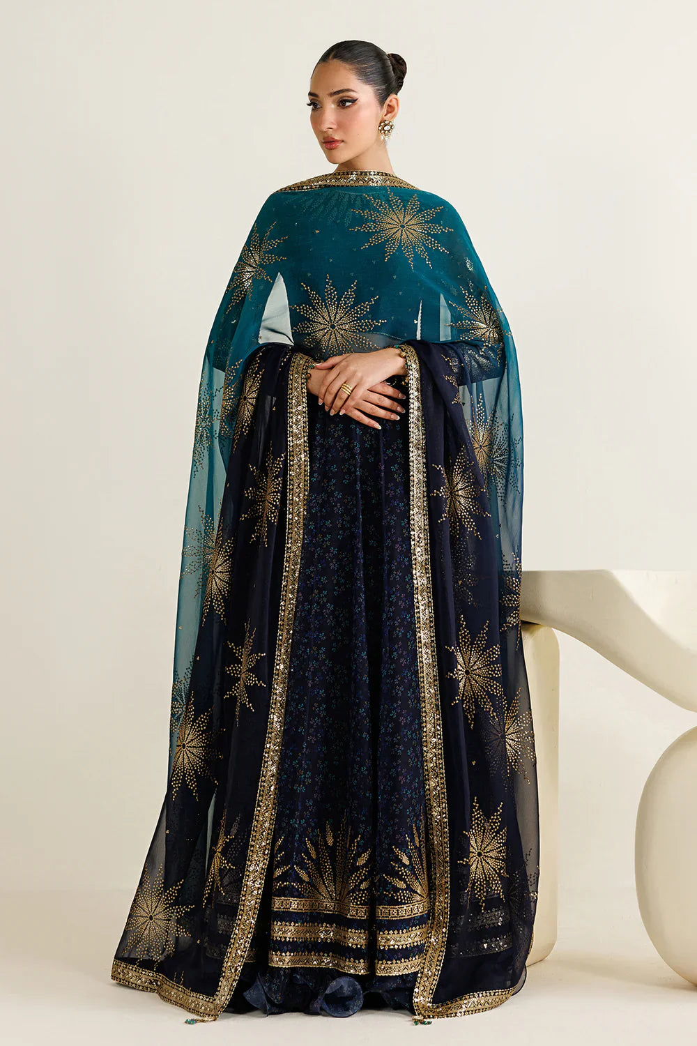 Jazmin - EMBROIDERED CHIFFON UC-3103
