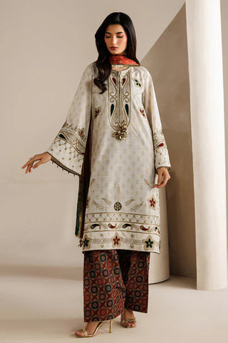 Jazmin - EMBROIDERED RAW SILK UR-7085