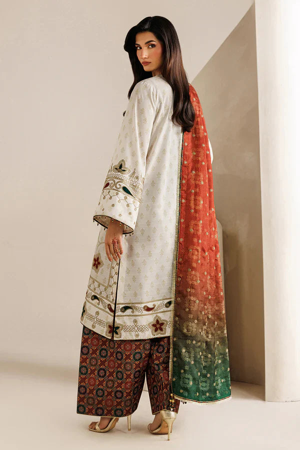 Jazmin - EMBROIDERED RAW SILK UR-7085
