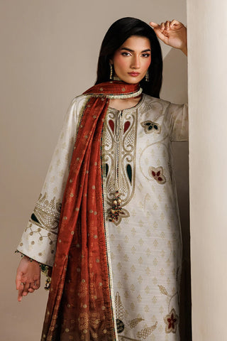 Jazmin - EMBROIDERED RAW SILK UR-7085
