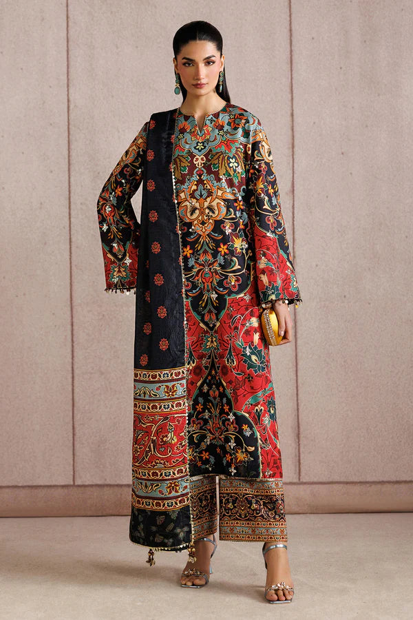 Jazmin - EMBROIDERED RAW SILK UR-7083