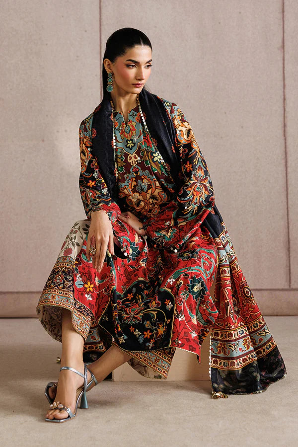 Jazmin - EMBROIDERED RAW SILK UR-7083