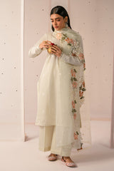 MINTY MIST-3 PIECE EMBROIDERED LAWN SUIT by Cross Stitch