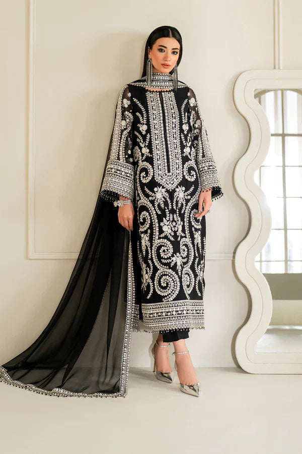 BAROQUE - EMBROIDERED CHIFFON UF-4158