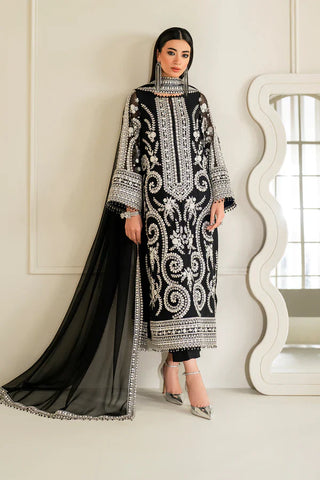 BAROQUE - EMBROIDERED CHIFFON UF-4158