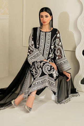 BAROQUE - EMBROIDERED CHIFFON UF-4158