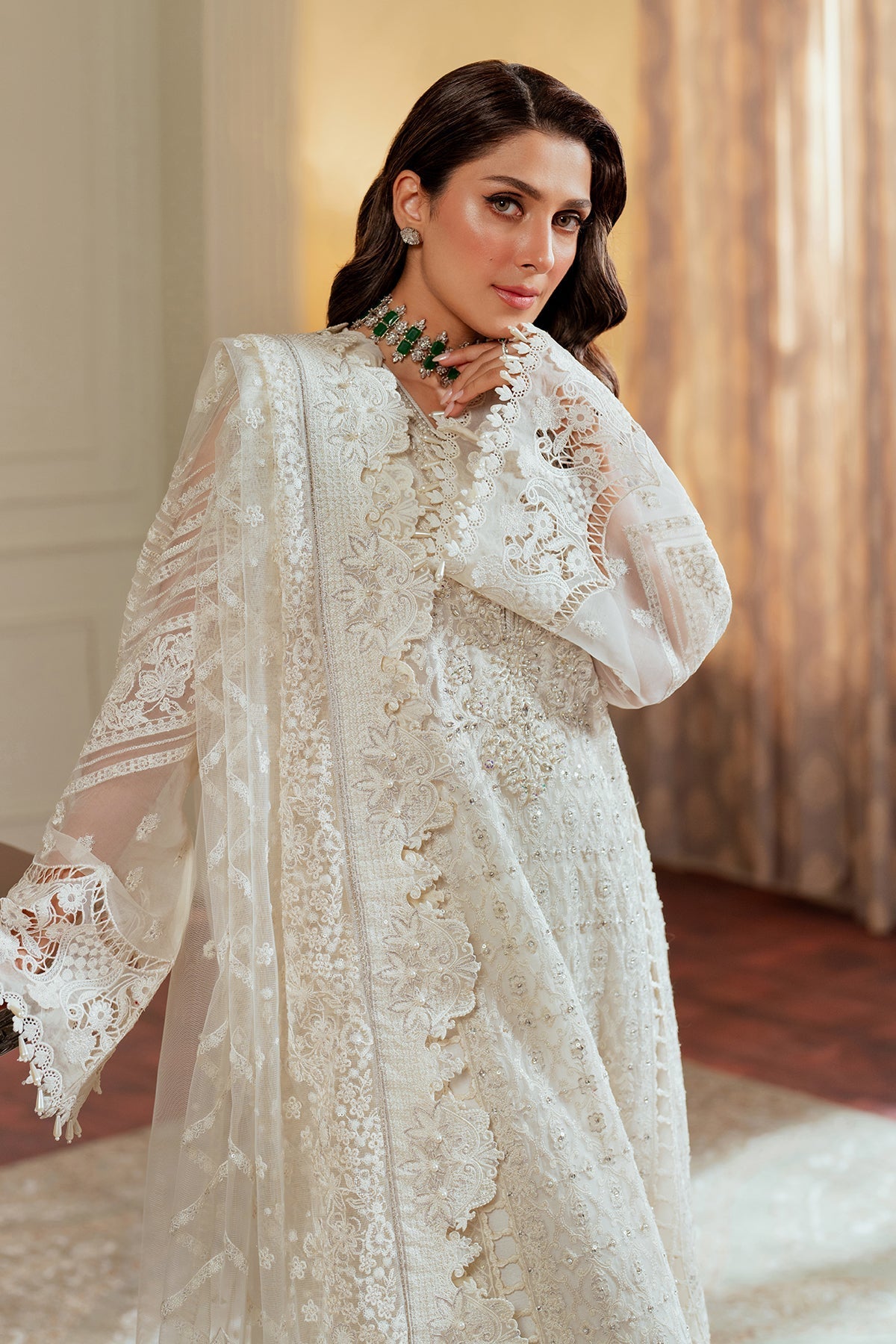 EMBROIDERED CHIFFON CH13-02