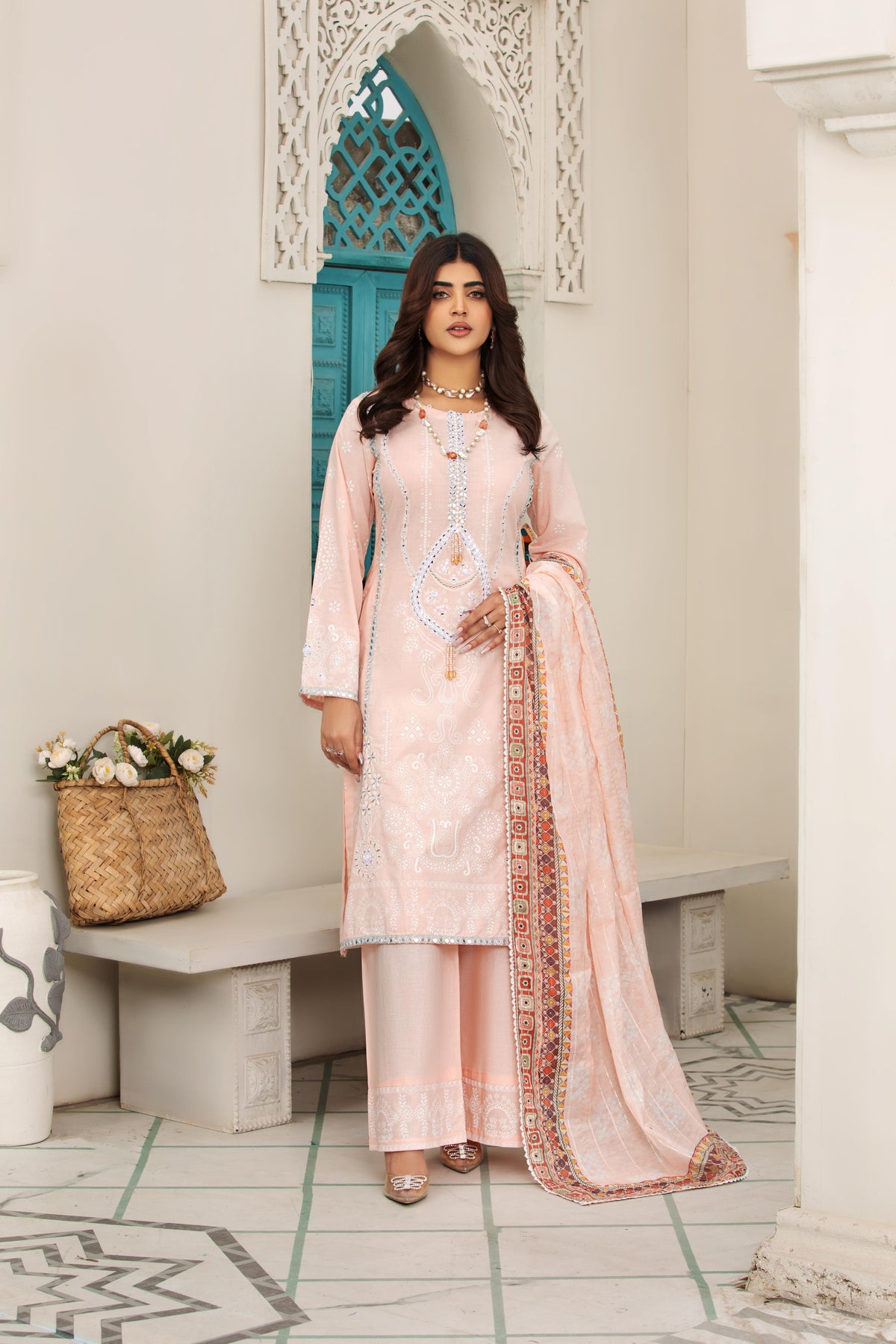 Heera's-3 piece Suit- Light Pink