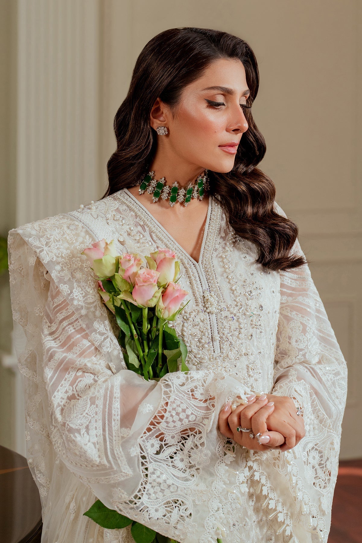 EMBROIDERED CHIFFON CH13-02