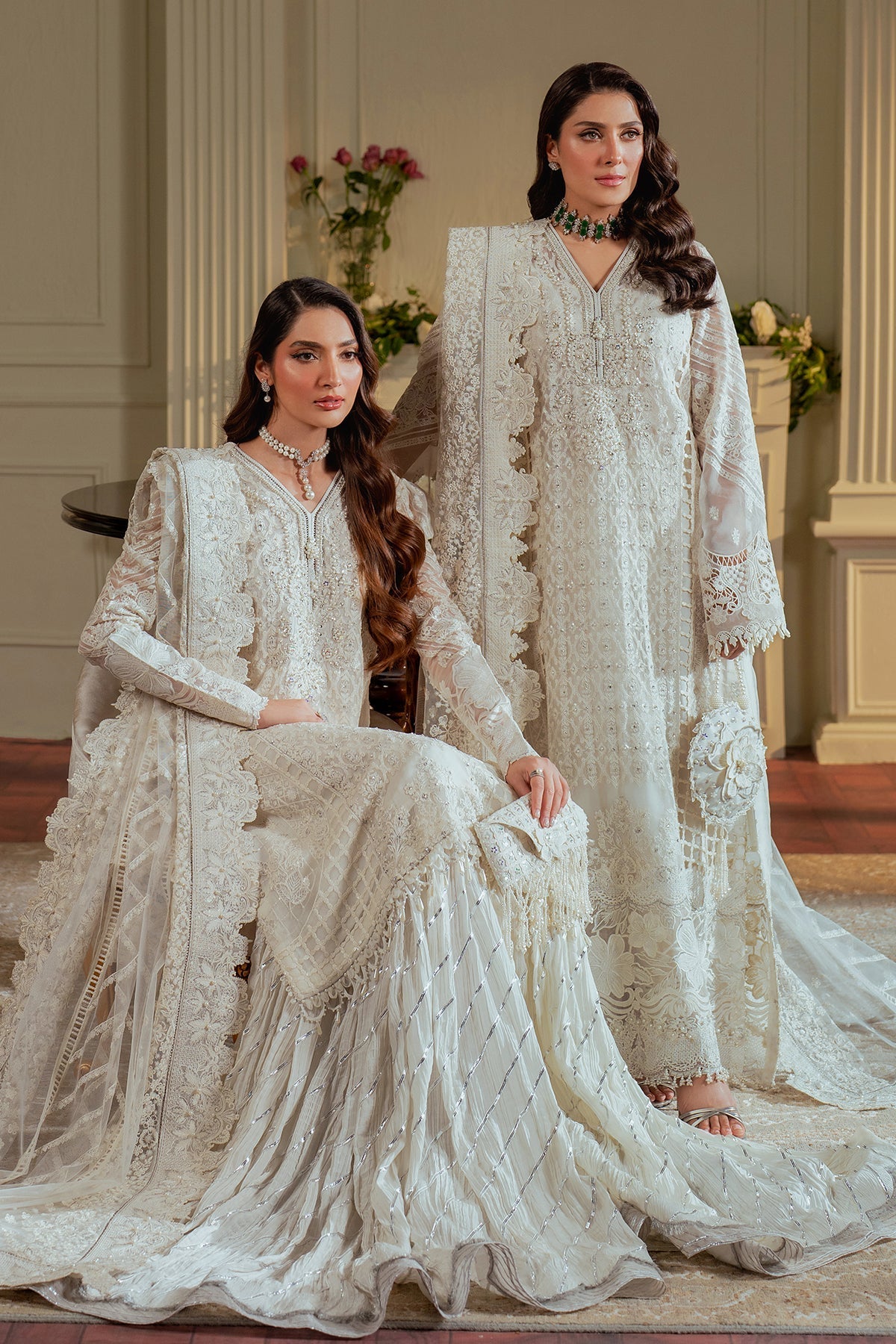 EMBROIDERED CHIFFON CH13-02