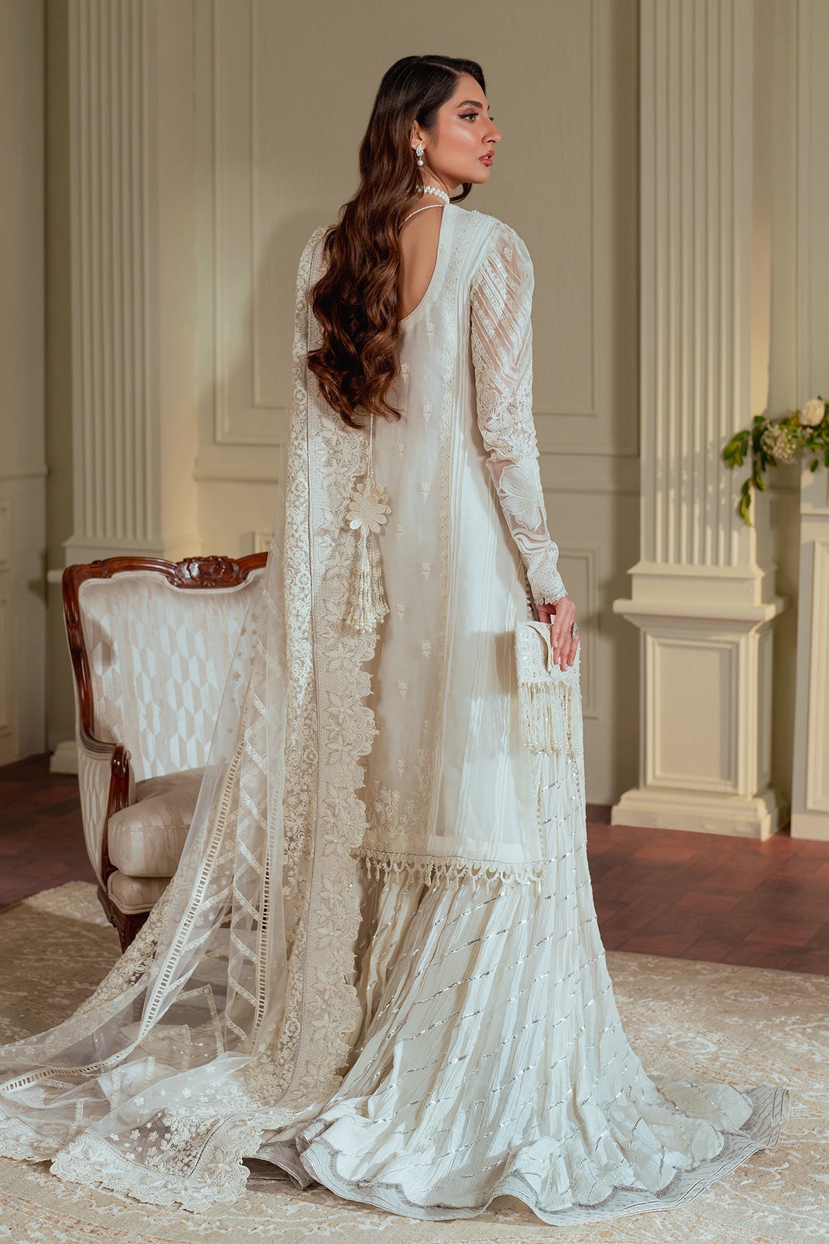 EMBROIDERED CHIFFON CH13-02