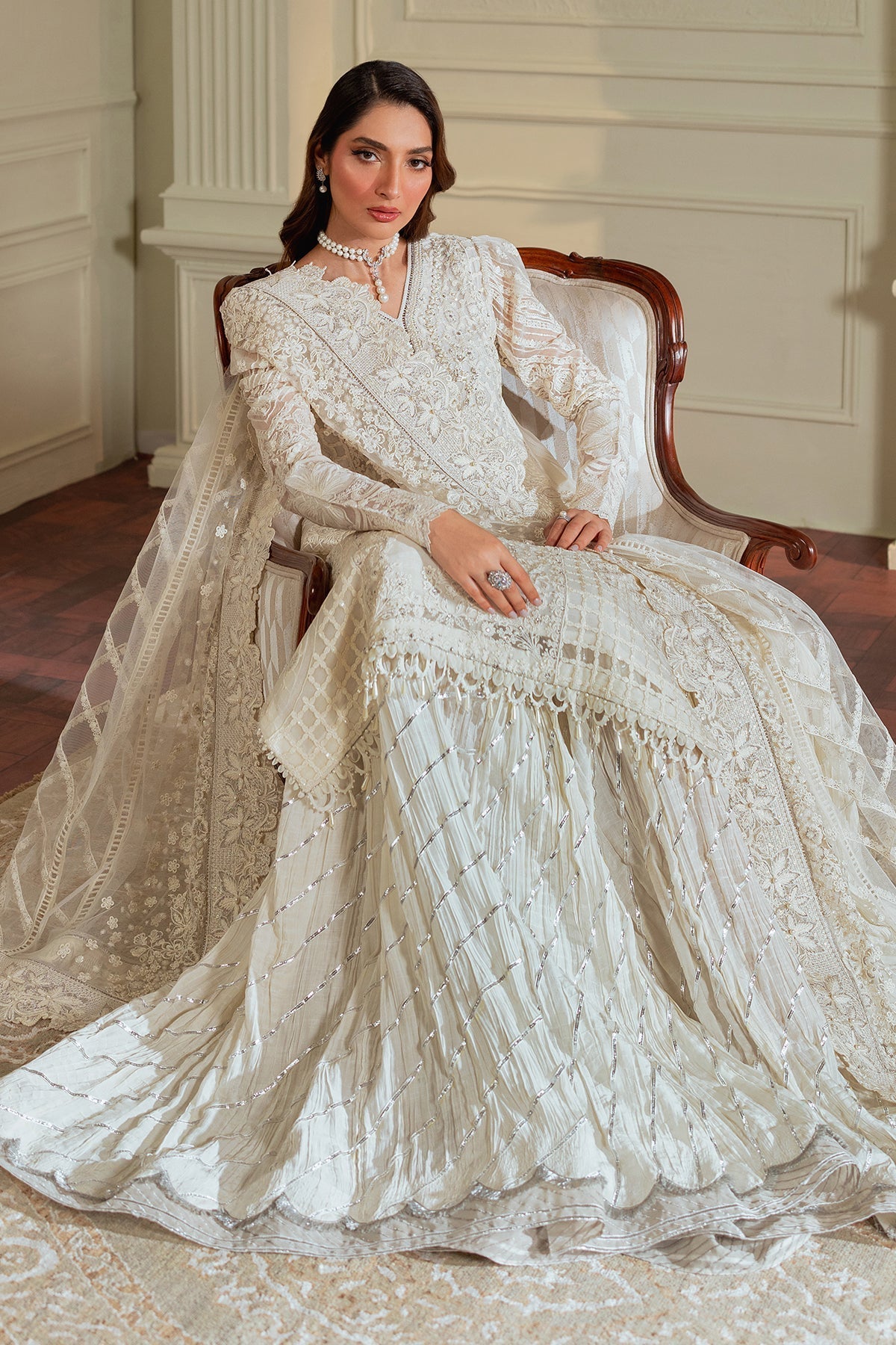 EMBROIDERED CHIFFON CH13-02