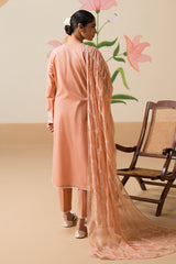 SUNSET PINK-3 PIECE CHIKANKARI SUIT